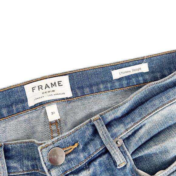 Frame L'Homme Straight Jeans Sz 31 - Picture 2 of 5